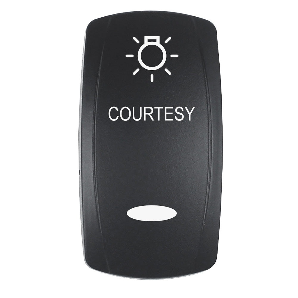 Pacer Actuator COURTESY fV Series Contura Switches Black Laser Etched TopBottom Light EV2LECTSY